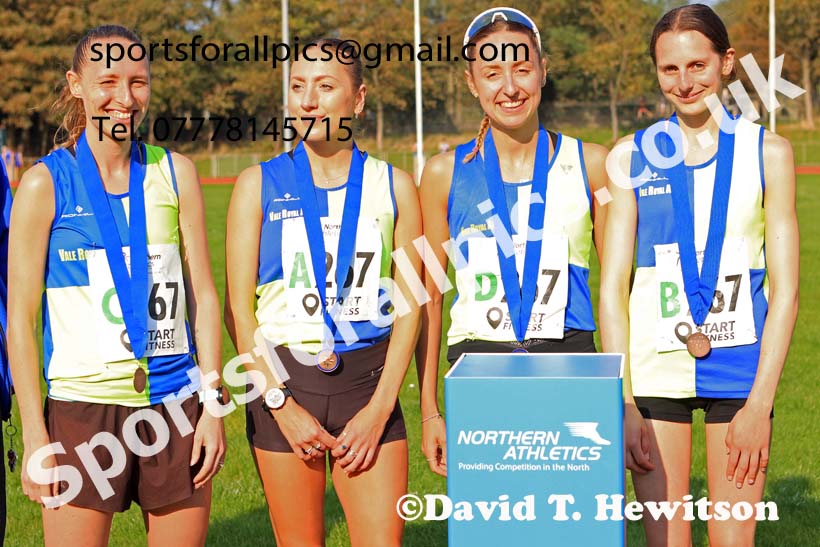 Womens 4 Stage Relay, 2024 Northern Mens 6 and Womens 4 and Youngsters Relays, Stanley Park, Blackpool.  Photo: David T. Hewitson/Sports for All Pics